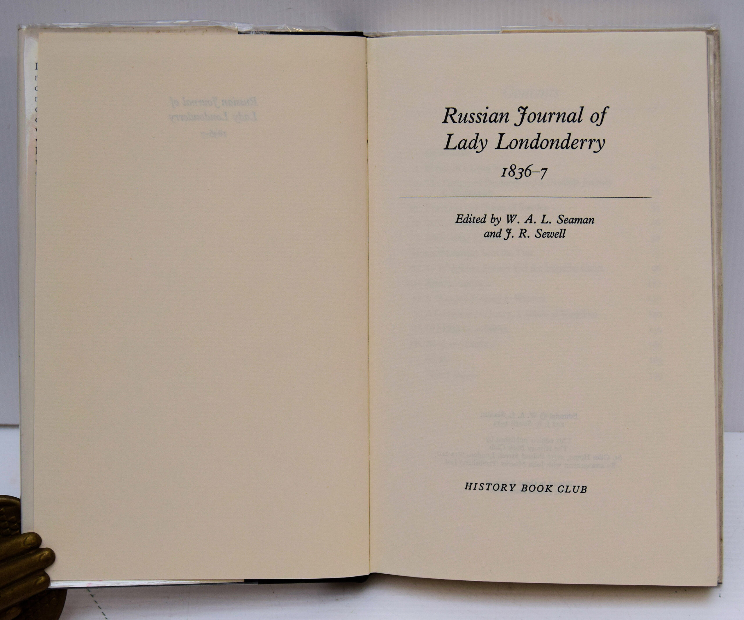 RUSSIAN JOURNAL OF LADY LONDONDERRY 1836-7. - Image 2